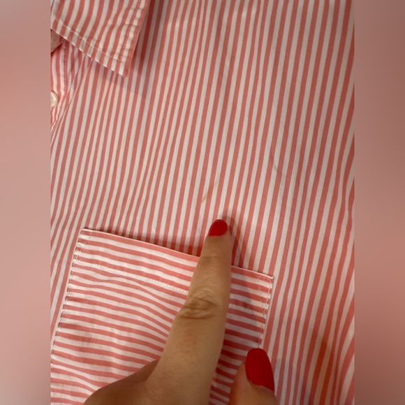 Southern Tide Cam Stripe Poplin Dress in Peach Parfait - Picture 7 of 13